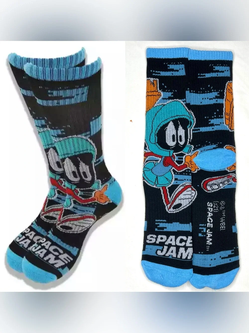 Looney Tunes Marvin the Martian Novelty Crew Socks